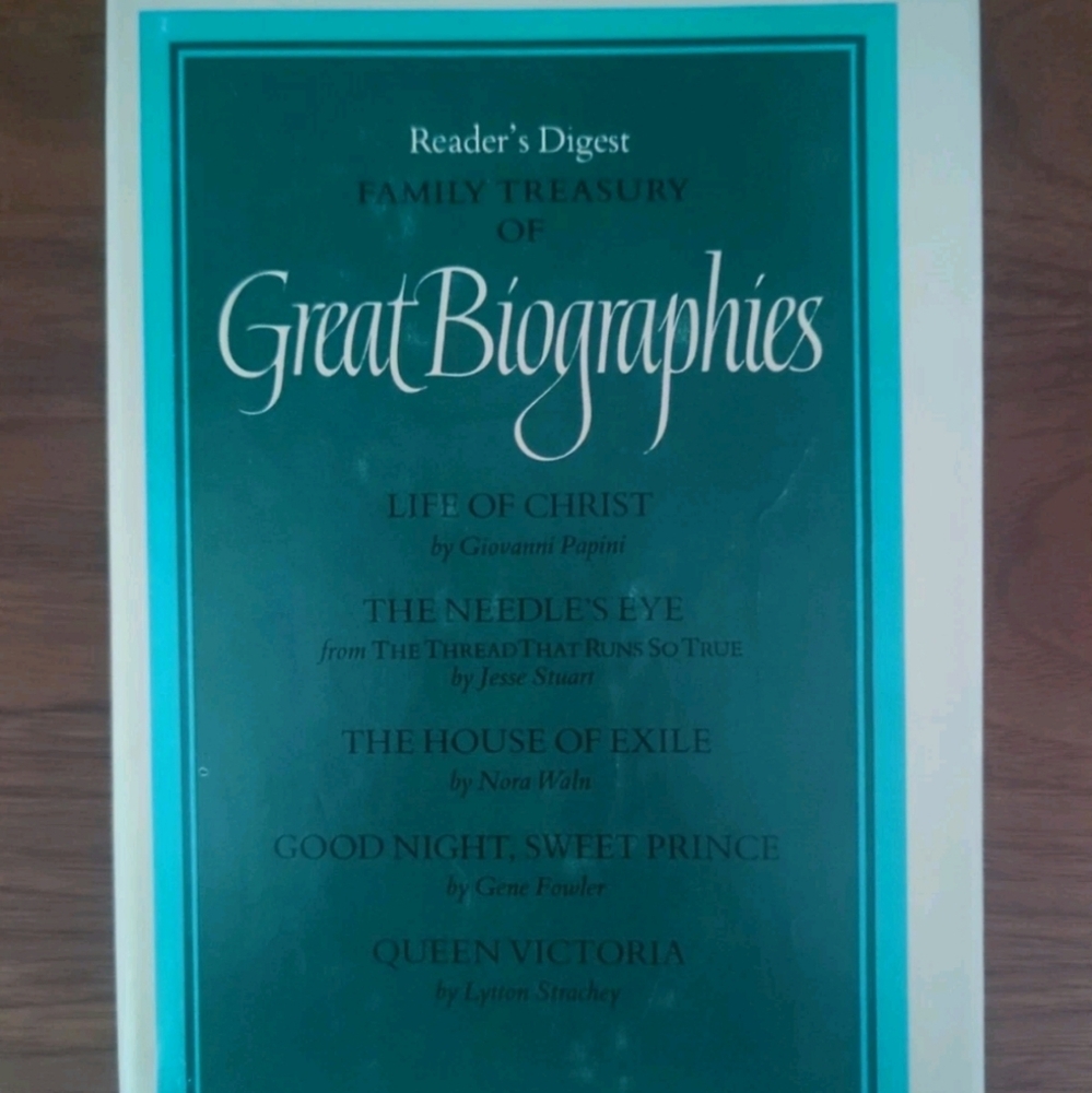 1st Ed Reader's Digest Family Treasury of Great Biographies Hardback Vintage